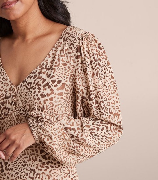 Dannii Minogue Petites Animal Print Dress