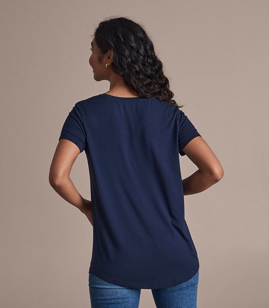 Modal/Elastane Crew Neck T-Shirt 3 of 6