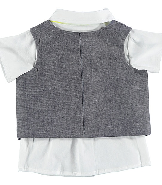 Boys' 3 Piece Shirt, Vest & Bow Tie Set