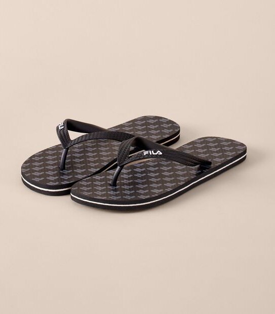 Fila Mens Forli Black Logo AOP Thongs