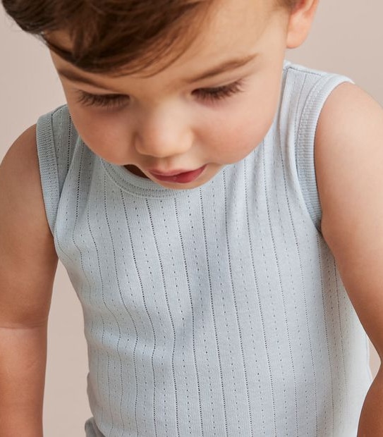 Baby Organic Cotton Pointelle Bodysuit