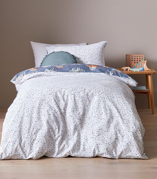 Owen Dino Quilt Cover Set - Double Bed