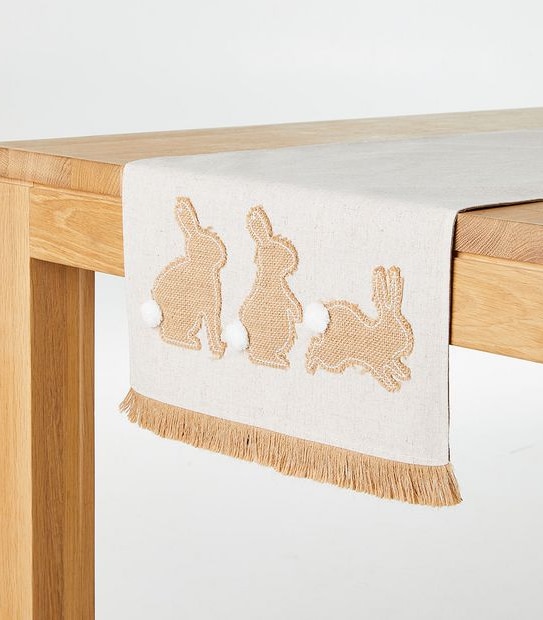 Easter Bunny Table Runner - Neutral
