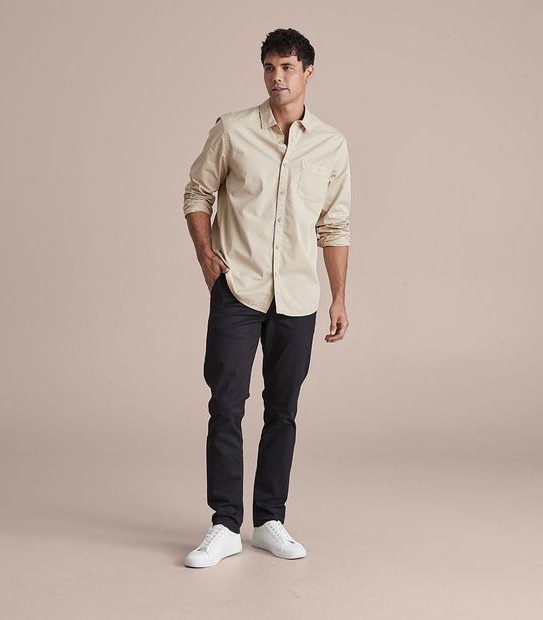 Long Sleeve Garment Dye Shirt
