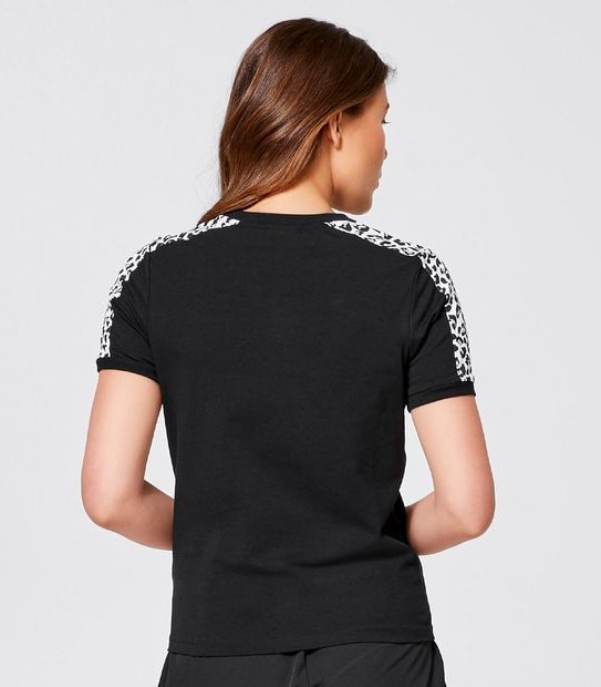 Fila Augusta Ringer T-Shirt - Black