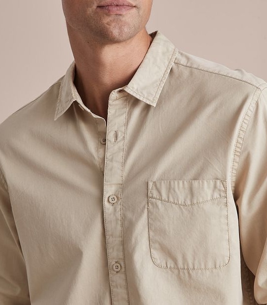 Long Sleeve Garment Dye Shirt