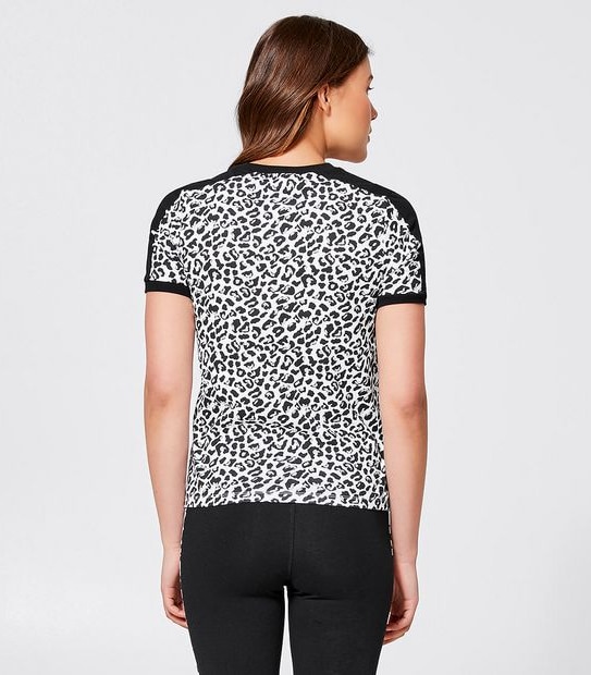 Fila Augusta Ringer T-Shirt - Leopard