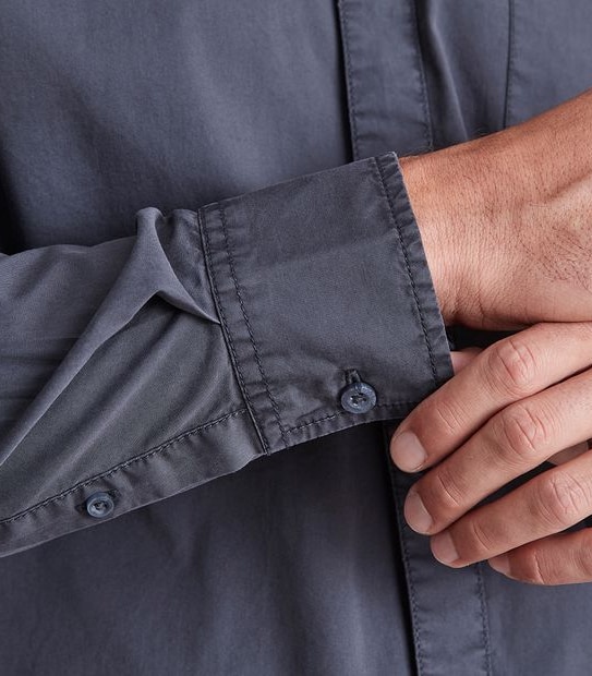 Long Sleeve Garment Dye Shirt