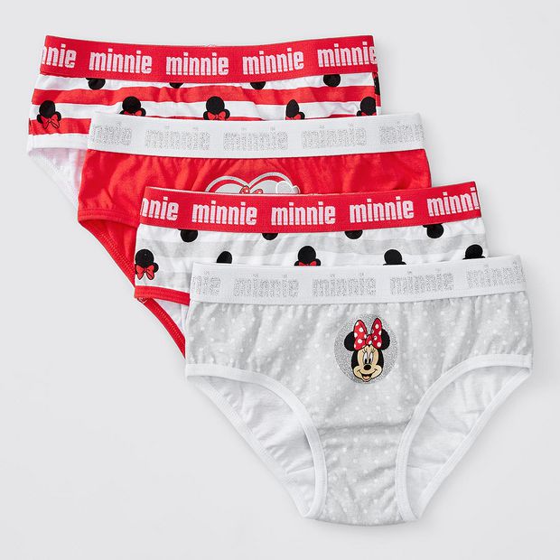 Disney Girls Minnie Mouse Underwear Pack of 5