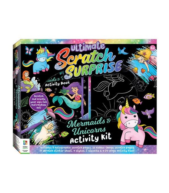 Ultimate Scratch Surprise Mermaids & Unicorns Activity Kit
