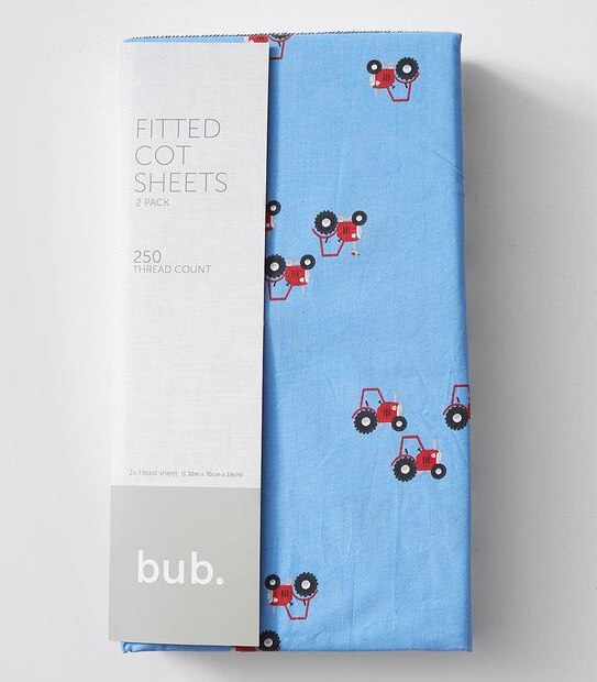 2 Pack Fitted Cot Sheets Target Australia