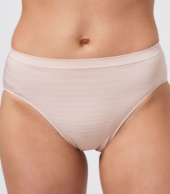 2 Pack Seamfree High Cut Briefs - Crystal Mauve
