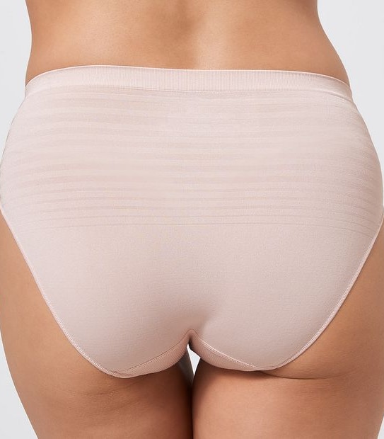2 Pack Seamfree High Cut Briefs - Crystal Mauve