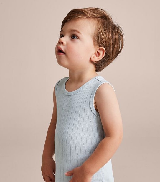 Baby Organic Cotton Pointelle Bodysuit
