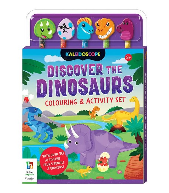 Discover The Dinosaurs 5-Pencil & Eraser Set