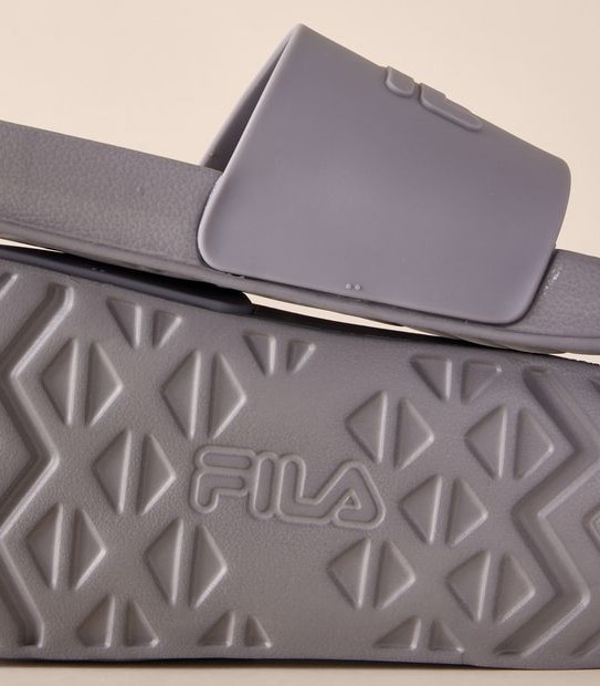 Fila Mens Adrano Slides - Charcoal