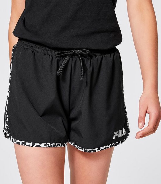 Fila Augusta Shorts - Black/Leopard