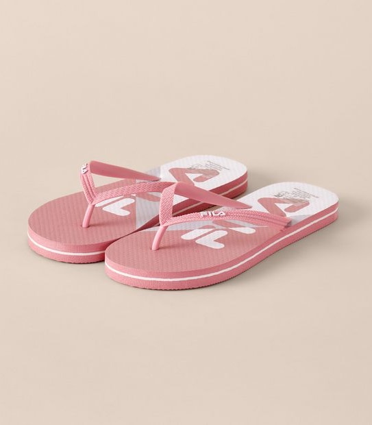 Fila Womens Catanzaro Pink Spliced Thongs