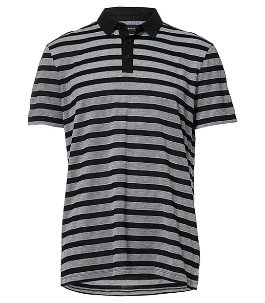 Men's Limited Editions Striped Polo Shirt - Black