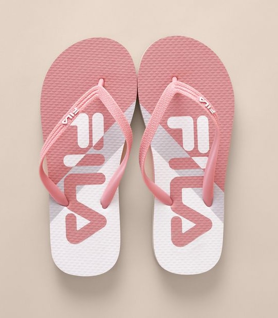Fila Womens Catanzaro Pink Spliced Thongs