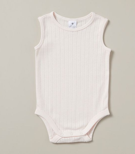 Baby Organic Cotton Pointelle Bodysuit