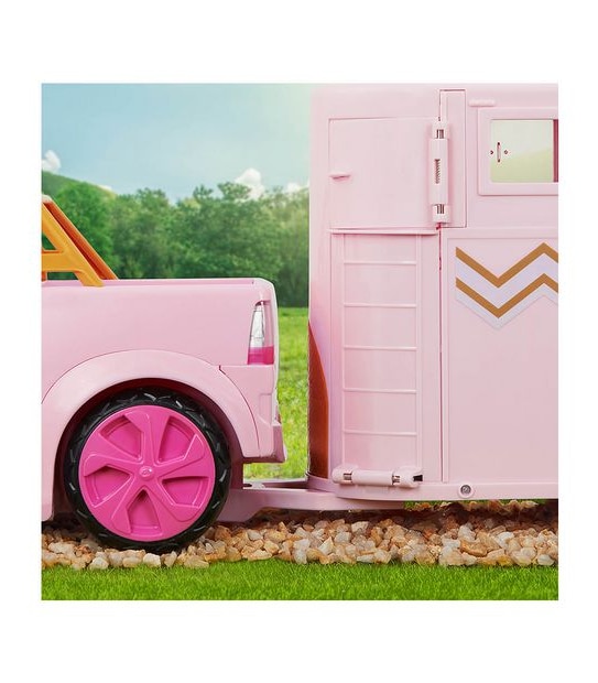Lori Briella's Truck & Trailer Set Mini Doll, Car, Horse & Trailer