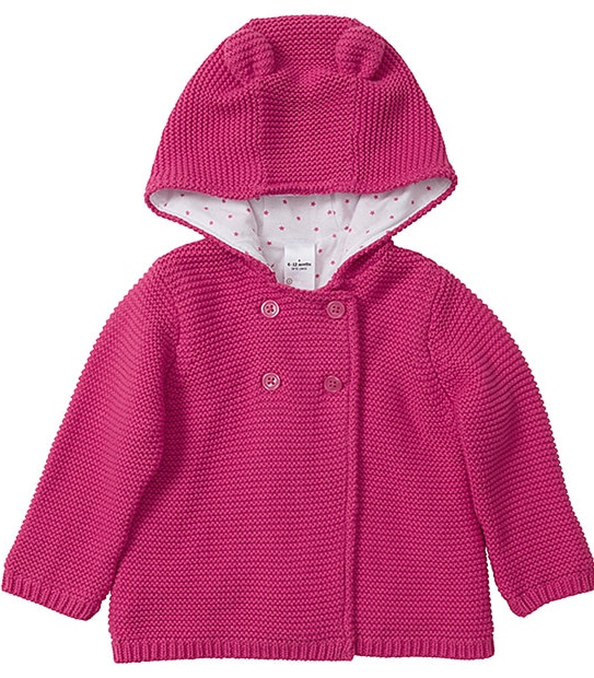 Baby Knit Cardigan With Ears