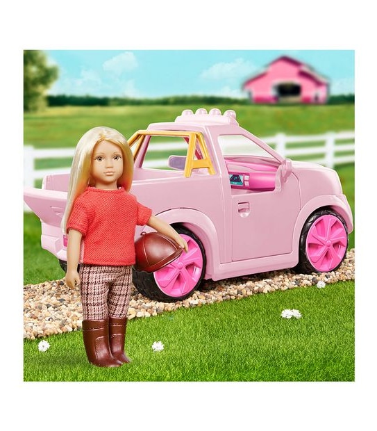 Lori Briella's Truck & Trailer Set Mini Doll, Car, Horse & Trailer