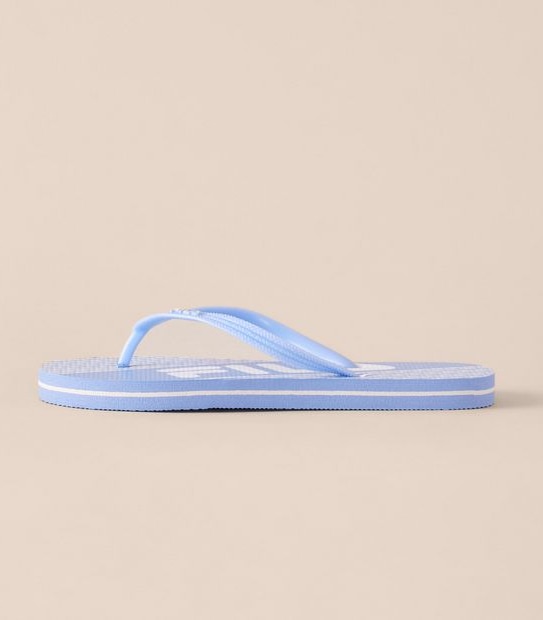 Fila Womens Pozzuoli Blue Spliced Stripe Thongs