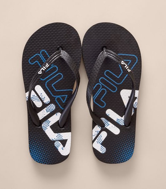 Fila Kids Ravenna Navy Logo Thongs