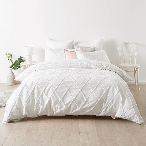 target white bed