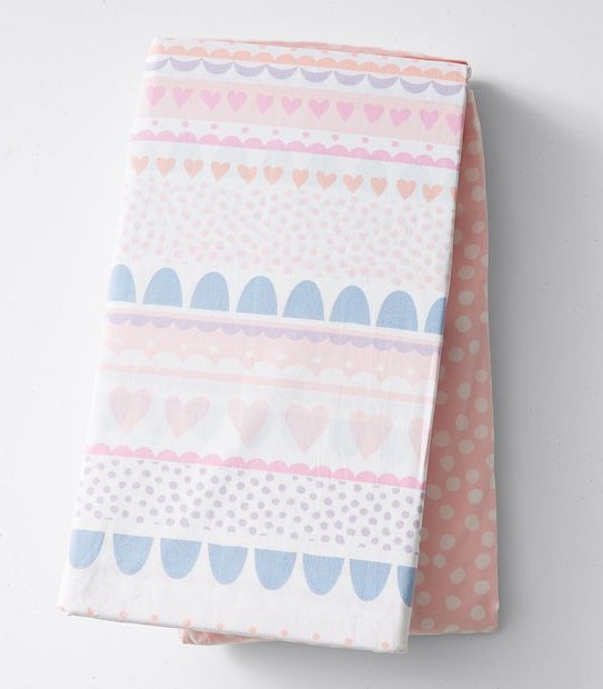 2 Pack Fitted Cot Sheets Target Australia