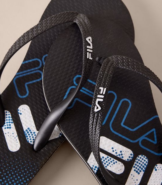 Fila Kids Ravenna Navy Logo Thongs