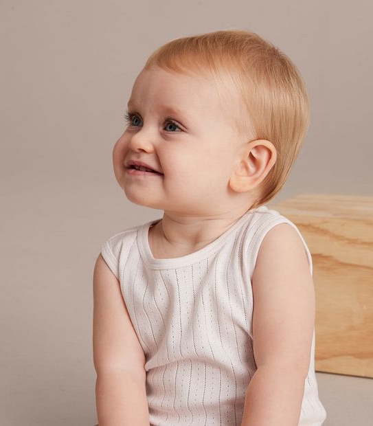 Baby Organic Cotton Pointelle Bodysuit