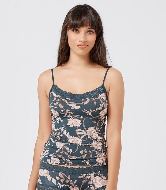 Jockey Parisienne Classic Cami - Sketch Floral Blue
