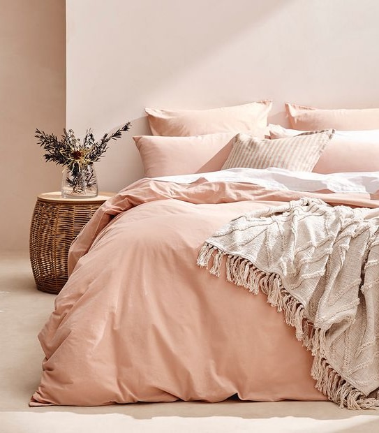 Arlo Stonewash Quilt Cover Set - King Bed