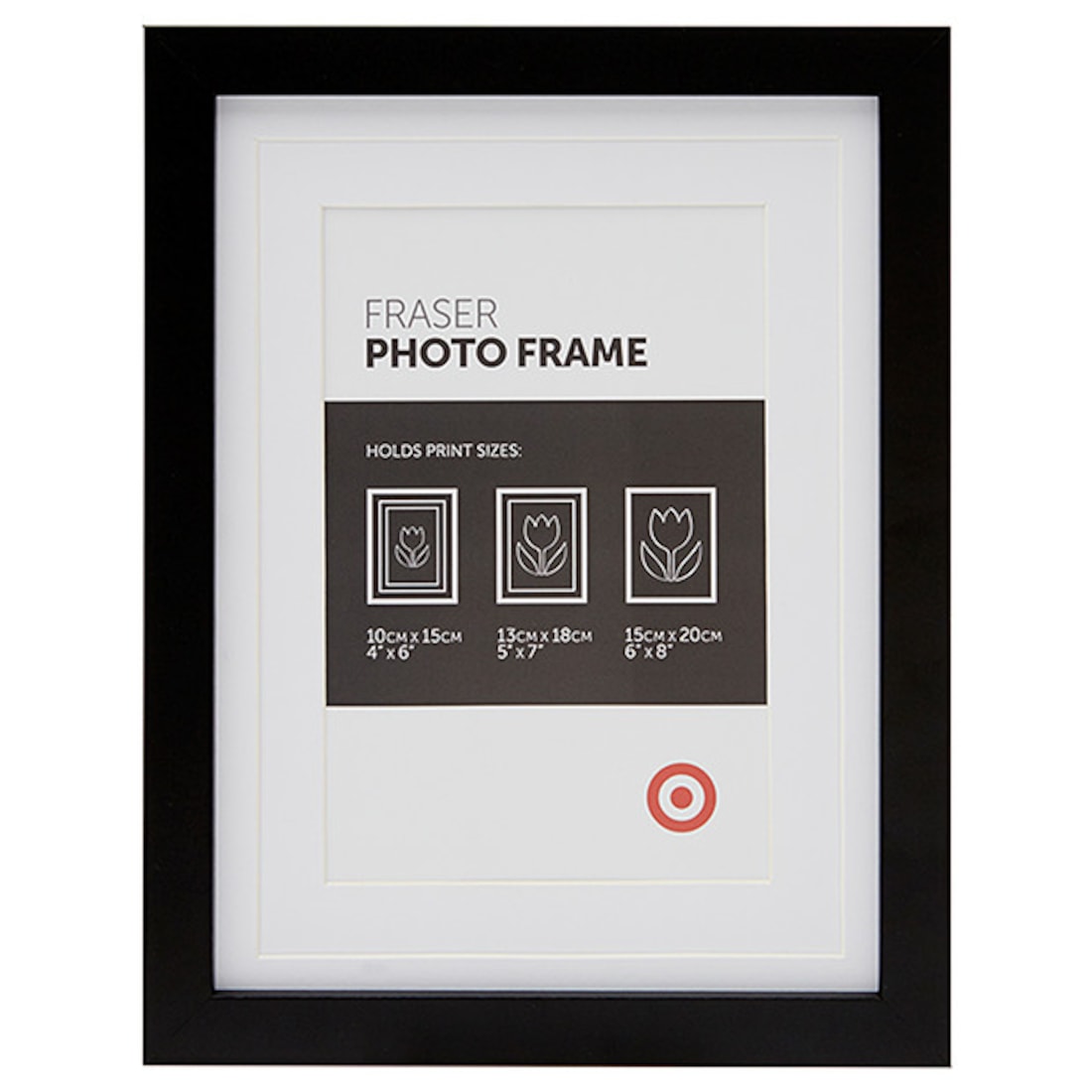 Fraser 15 X 20cm Frame Black Target Australia Fraser 15 X 20cm Frame Black