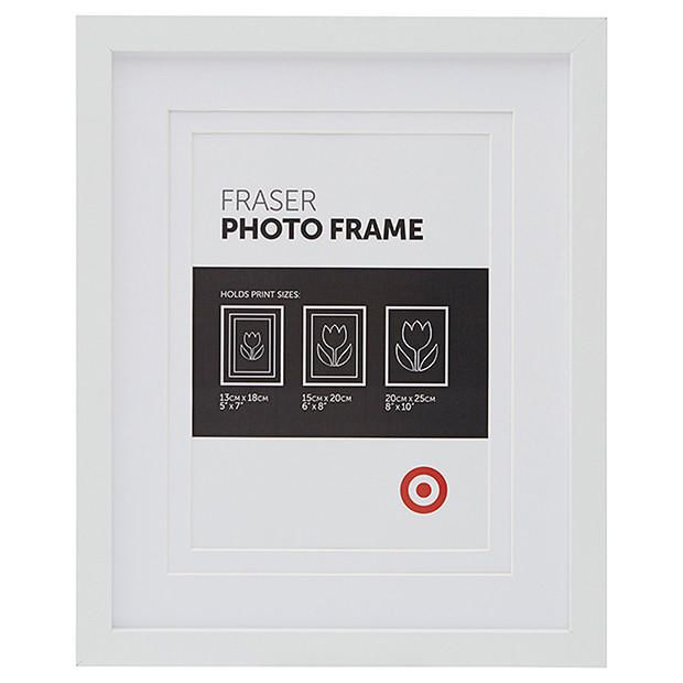 Fraser 20 x 25cm Frame White Target Australia