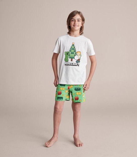 Christmas Minecraft Cotton Pyjama Set