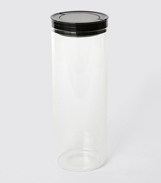 1800ML Round Glass Flip Handle Canister