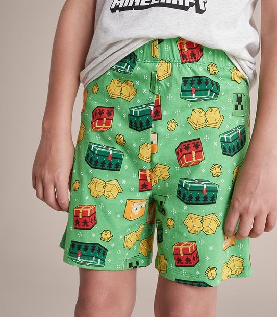 Christmas Minecraft Cotton Pyjama Set