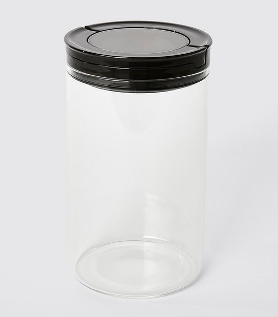 1000ML Round Glass Flip Handle Canister