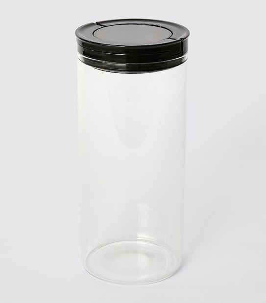 1350ML Round Glass Flip Handle Container