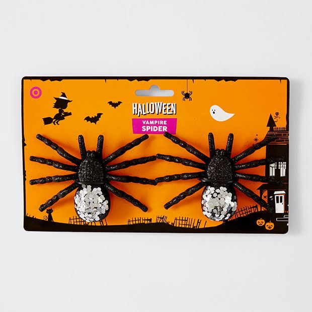 Halloween 2 Pack Vampire Spider Set - Assorted Halloween 2 Pack Vampire Spider Set - Assorted