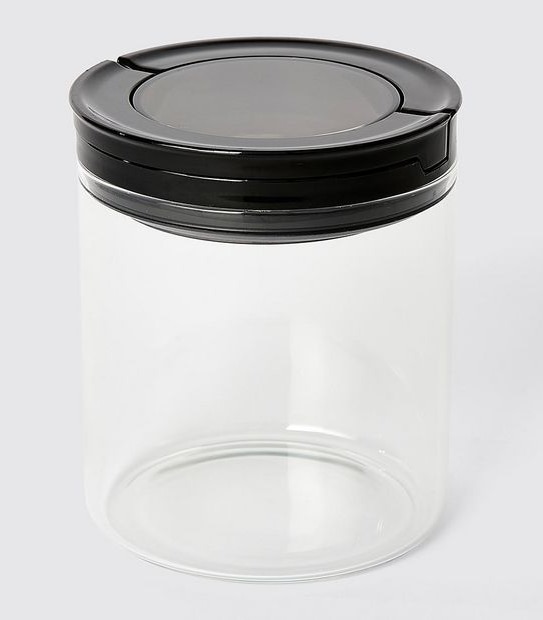 660ML Round Glass Flip Handle Canister