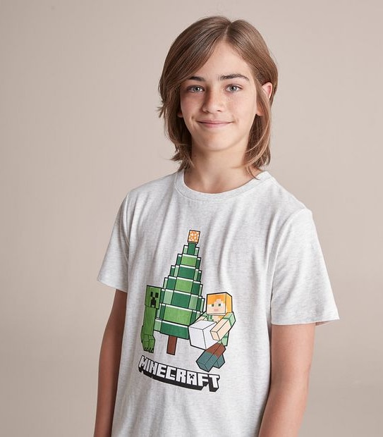 Christmas Minecraft Cotton Pyjama Set