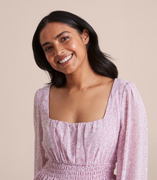 Dannii Minogue Petites Square Neck Blouse