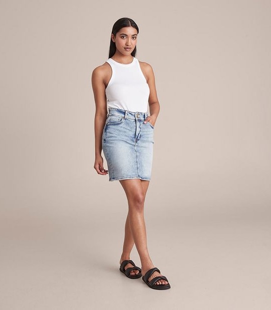 Shape Your Body Classic Denim Skirt