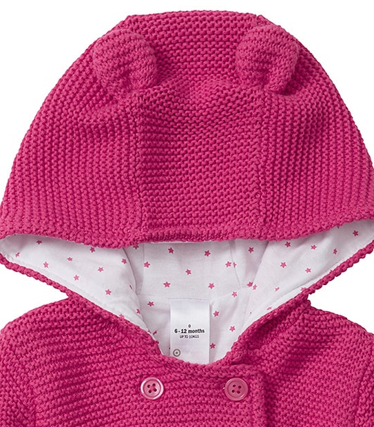 Baby Knit Cardigan With Ears