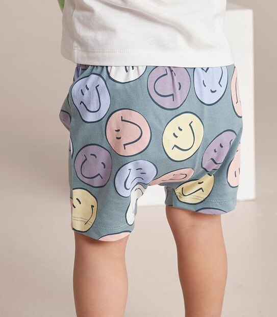 Unsiex Baby Family Matching Happy Face Cotton Pyjama Set 2 of 5